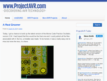 Tablet Screenshot of projectavr.com